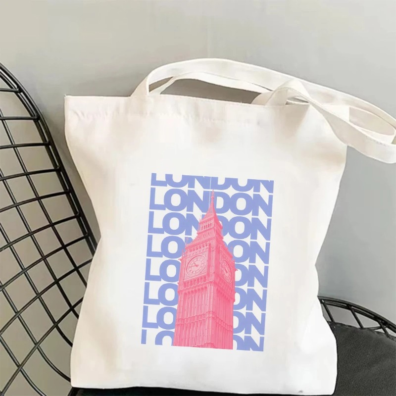 Women'S Fashion Business Casual - Chicago London Eiffel Tower Graphic Tote