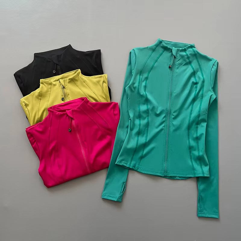 Women'S Fashion Long Coat - Women Full Zip Long Sleeve Athletic