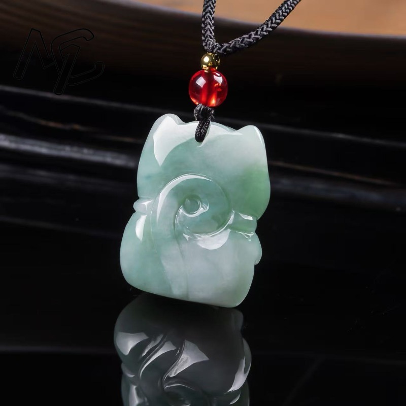 Natural Emerald Jade Lucky Cat - đánh giá và giá Women Fashion Designer