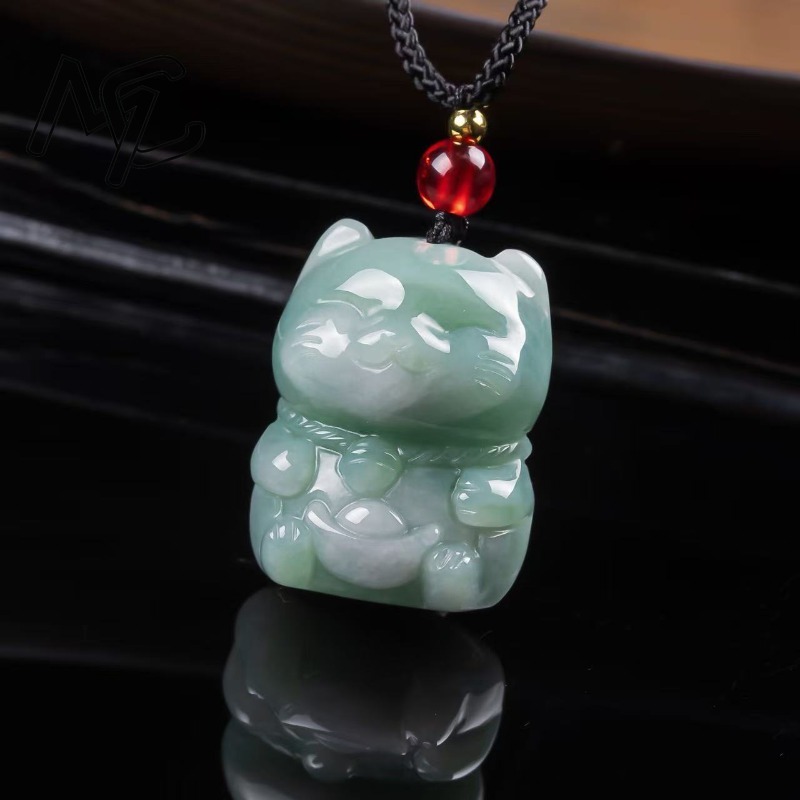 Natural Emerald Jade Lucky Cat - đánh giá và giá Women Fashion Designer