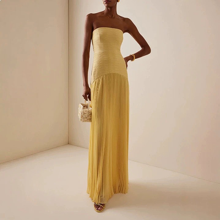 Fashion Ruched Tube Top Dress  - đánh giá và giá Ruched Dress Mini
