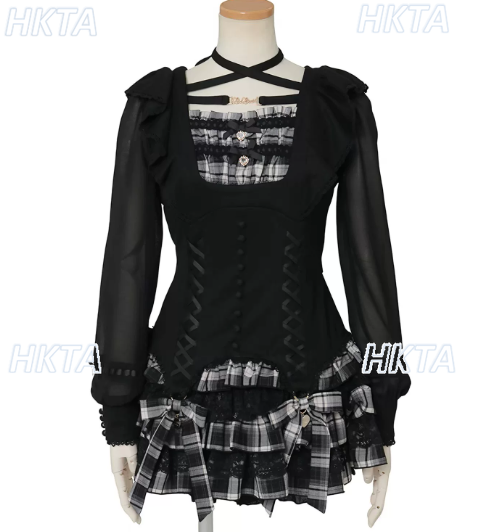Liz Japanese Sweet Fairy Ruffl - đánh giá và giá Ruched Dress Mini