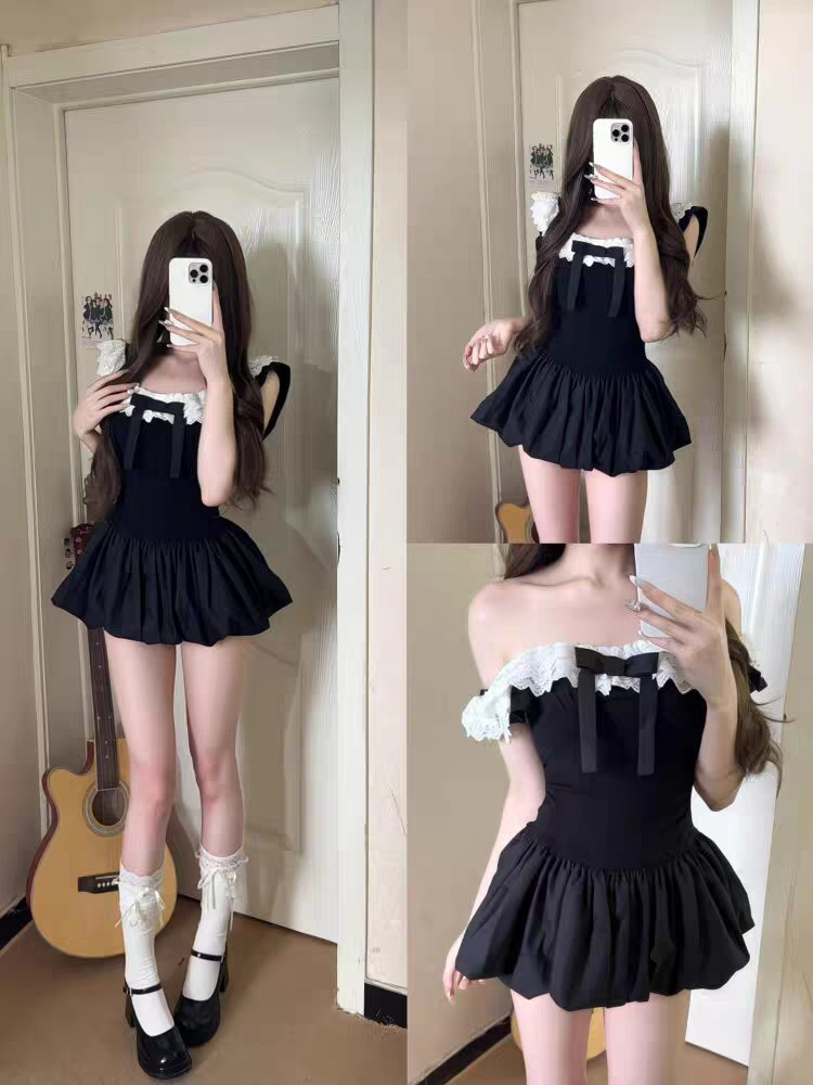 Coquette Korean Sexy Off Shoul - đánh giá và giá Ruched Dress Mini