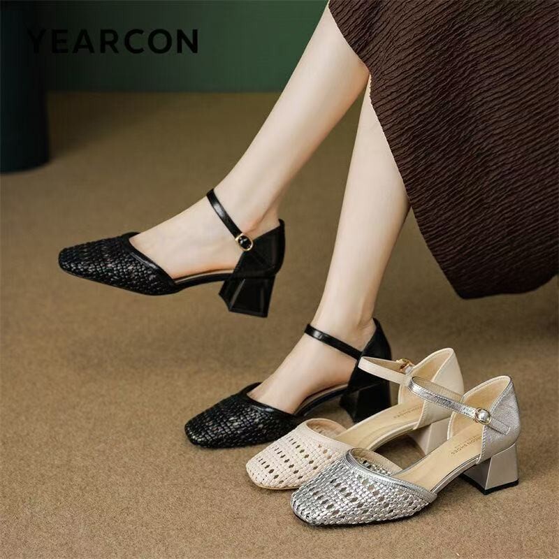 Fashion Woven Hollow Chunky Ro - đánh giá và giá Women Fashion Brand