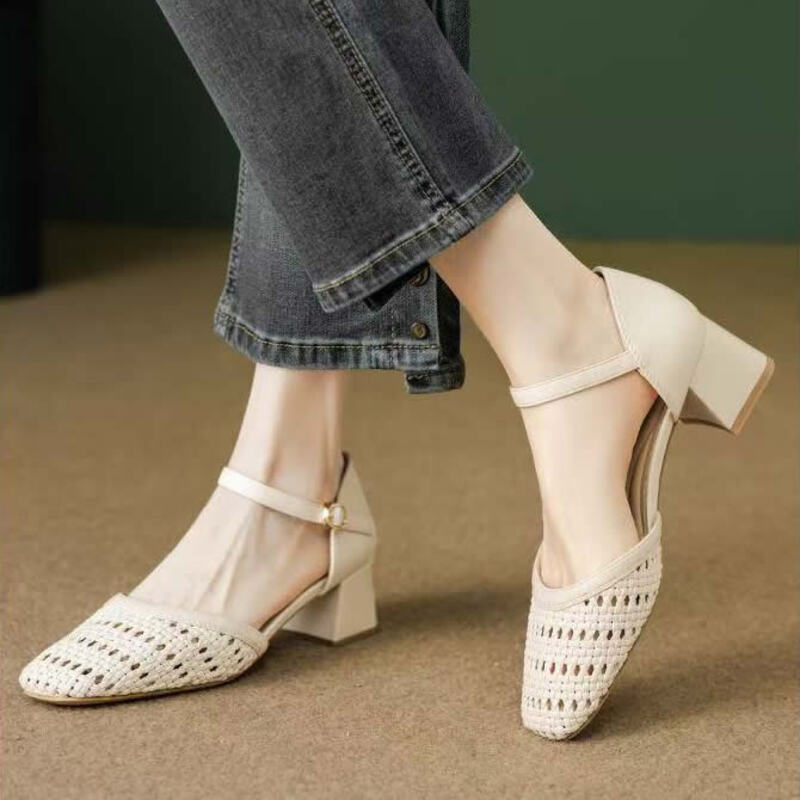 Fashion Woven Hollow Chunky Ro - đánh giá và giá Women Fashion Brand
