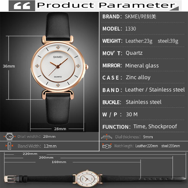 Skmei Original Brand Women Qua - đánh giá và giá Fashion Women Watches