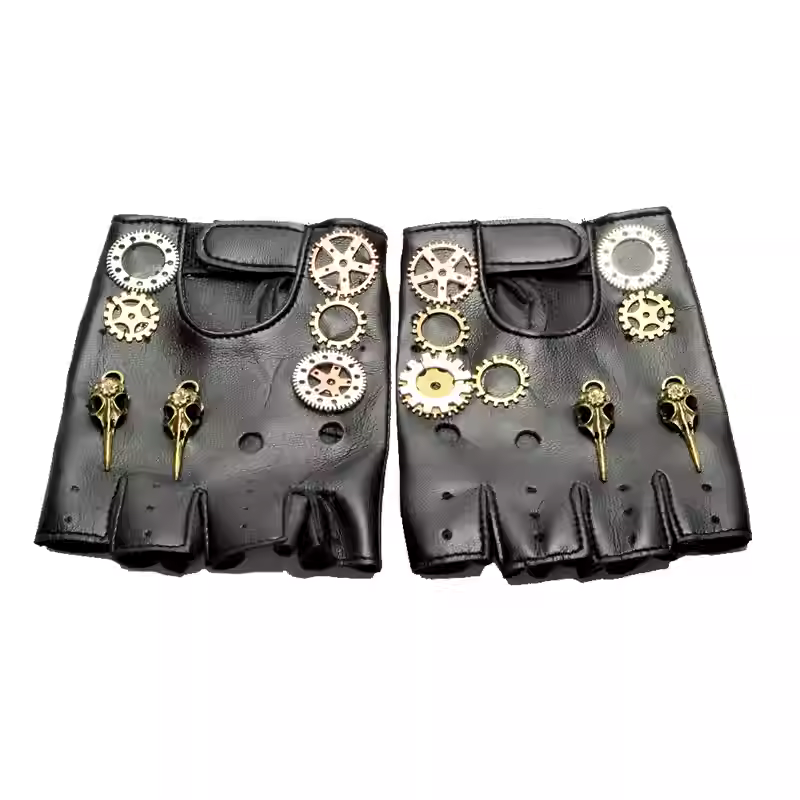 Steampunk PU Leather Fingerles - đánh giá và giá Women'S Fashion Gloves