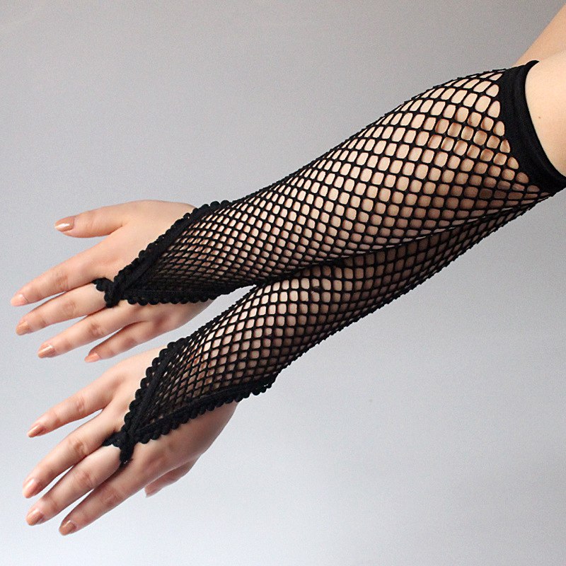 Phụ Nữ Dài Đen Fishnet Găng Ta - đánh giá và giá Women'S Fashion Gloves