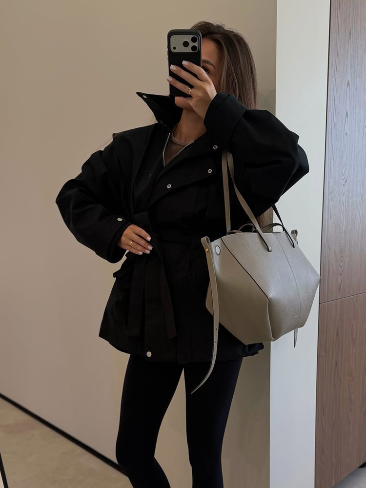 Women Short Trench Coat Belted - đánh giá và giá Women'S Fashion Utility Belt