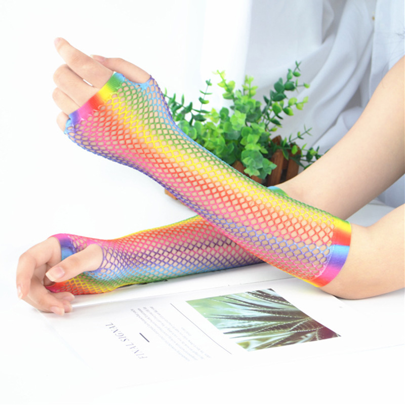 1 Pair Women Long Fishnet Net  - đánh giá và giá Women'S Fashion Gloves