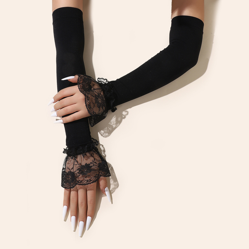 Fashion Long Lace Arm Sleeves  - đánh giá và giá Women'S Fashion Gloves