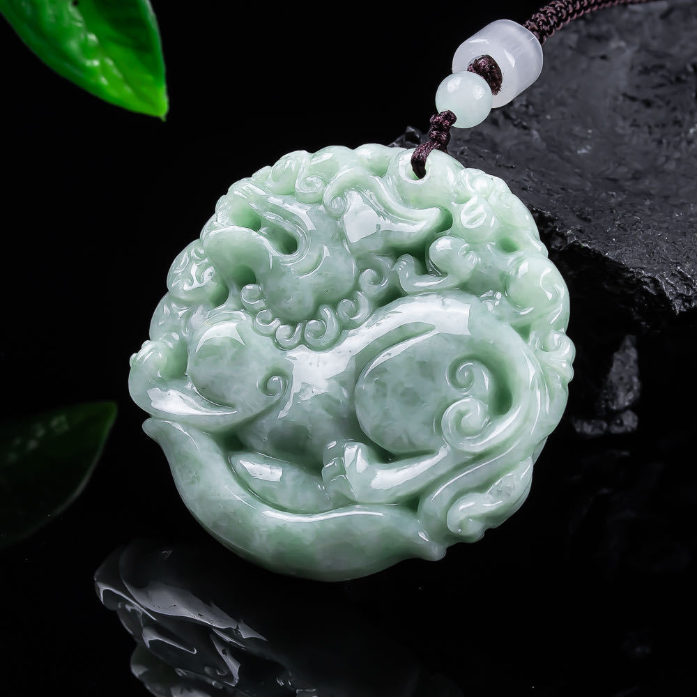 Natural Myanmar Jadeite Pixiu  - đánh giá và giá Women Fashion Designer