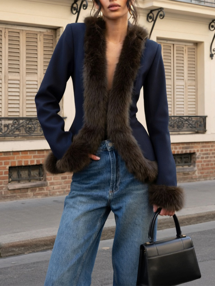 Women's Fur Patchwork Skirt Su - đánh giá và giá Women'S Fashion Long Coat