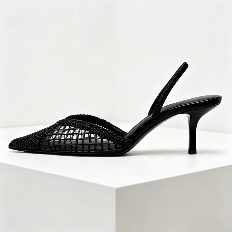 Mesh Woven Heeled Sandals Wome - đánh giá và giá Women Fashion Brand